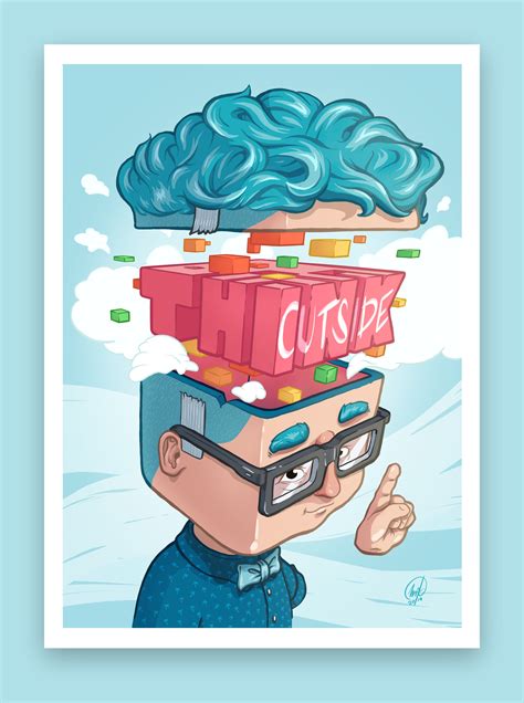 Think outside the box - Poster series on Behance