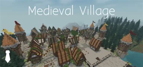 Medieval village architecture map - Mods for Minecraft