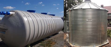 Above Ground vs Underground Water Storage Tanks - NST