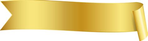 Gold ribbon banner tag label design, isolated background 16622536 PNG