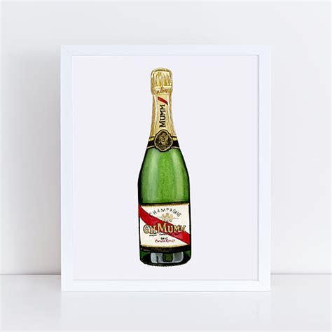 G.H. Mumm Champagne Bottle | emilymercedesart