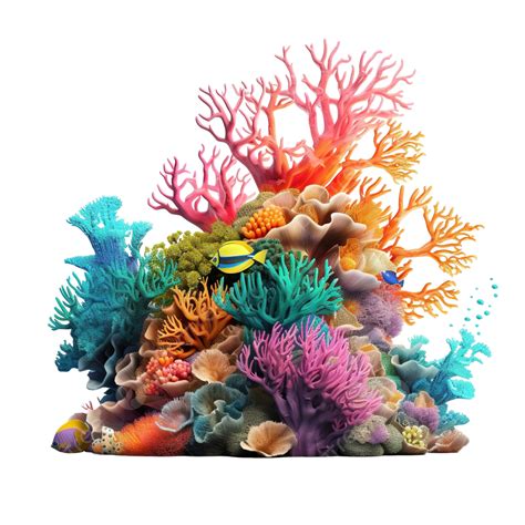 Coral Reef Ai, Coral Reef, Isolated, Transparent Background PNG ...