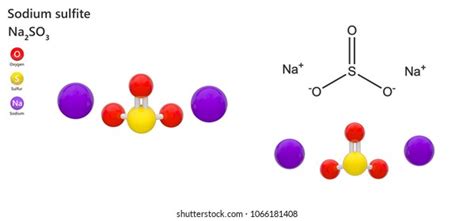 Sodium Sulfite Formula Na2so3 Na2o3s White Stock Illustration ...