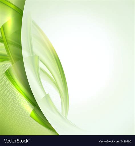 Abstract green wave background Royalty Free Vector Image