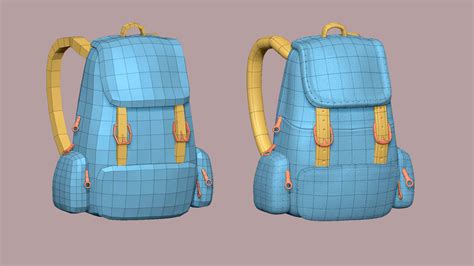 Backpack 10 - Rust Leather 3D Model by gsommer