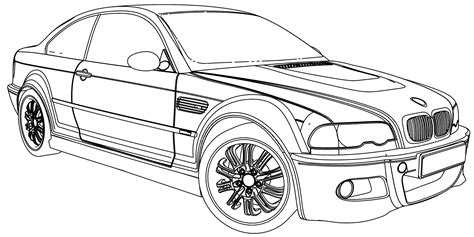 Bmw M5 Car Coloring Page