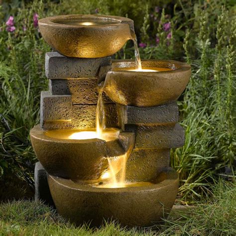 Pots LED Lights/ Water Fountain - Contemporary - Indoor Fountains - by ...