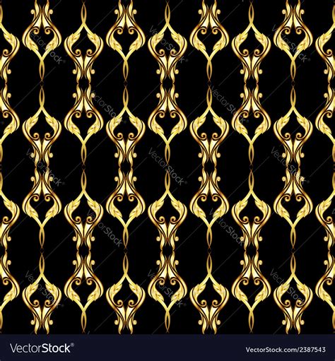 Gold pattern Royalty Free Vector Image - VectorStock