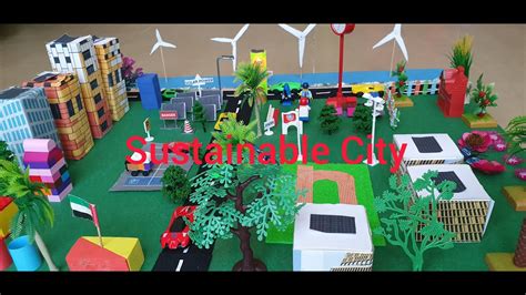 Sustainable City Model |Green City Model 3D|School Project - YouTube