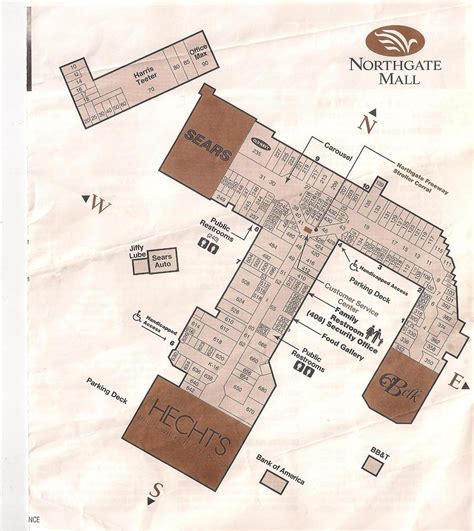 Northgate Mall 2000 | Northgate Mall Map 2 years before Sout… | Flickr