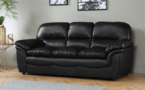 Rochester Black Leather Sofa | Black leather sofas, Leather sofa, Best ...