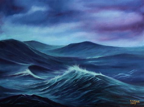 Stormy Sea Painting by Patrick Mayne - Fine Art America