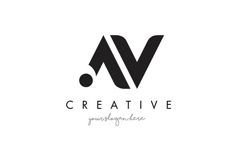 AV Letter Logo Design with Creative Modern Trendy Typography. 4907799 ...