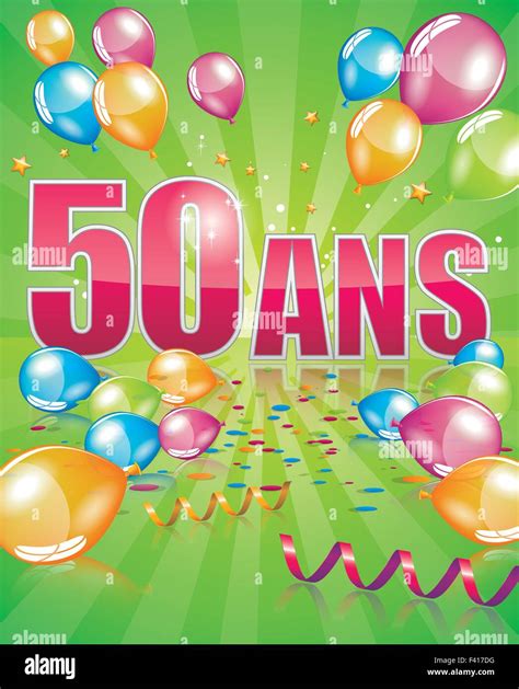 Cartes D Anniversaire 50 Ans Carte Giga Geante 50 Ans Anniversaire A 10 ...