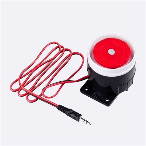 FUERS 120dB Loudly Siren Mini Wired Siren Horn for Wireless Home Alarm ...