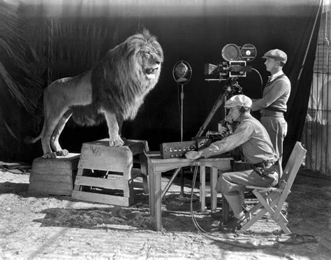 Remember the roar? Metro Goldwyn Mayer lion while recording in 1926 ...