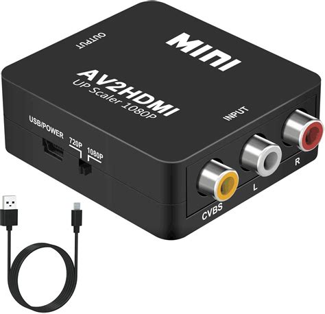 DIGITNOW RCA to HDMI, AV to HDMI Converter, 1080P Mini RCA Composite ...