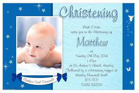 Free Christening Invitation Template for Baby Boy Of Free Christening ...