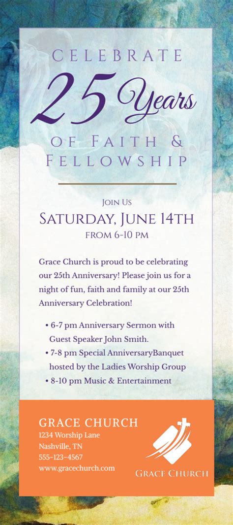 Fun Church Anniversary Flyer Template | MyCreativeShop