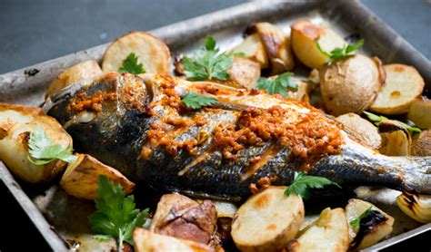 Harissa Roast Sea Bream With Preserved Lemon Potatoes Recipe – Sous Chef UK