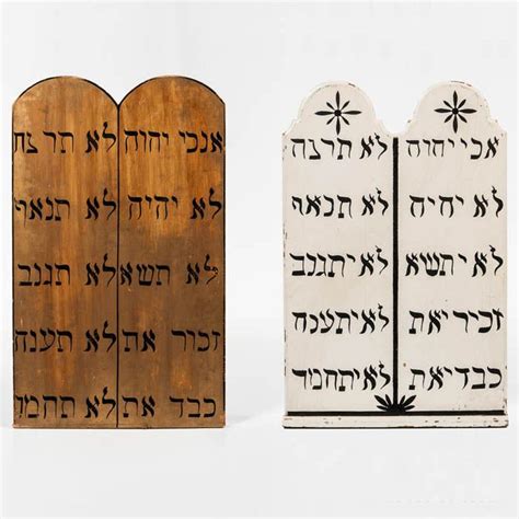 Beautiful Antique Ten Commandments Tablets