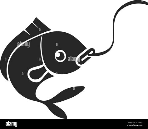 Hand drawn Hooked fish vector illustration Stock Vector Image & Art - Alamy