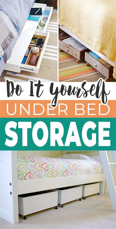 Easy DIY Under Bed Storage Ideas to Create More Space • The Budget ...