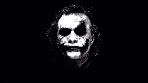 Joker Black And White Wallpaper