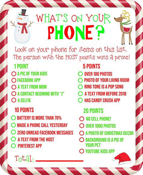 Printable Games For Christmas Party