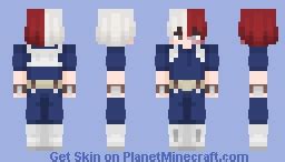 Shoto todoroki Minecraft Skin