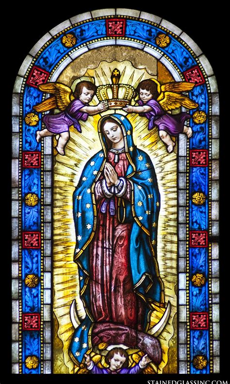 "Virgin of Guadalupe" Religious Stained Glass Window