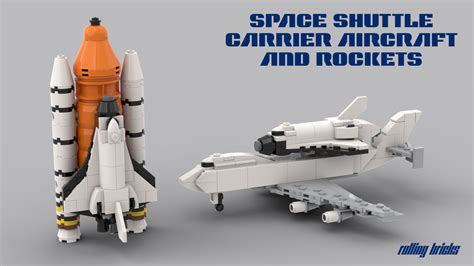 LEGO MOC Space Shuttle Carrier Aircraft and Rockets by RollingBricks ...