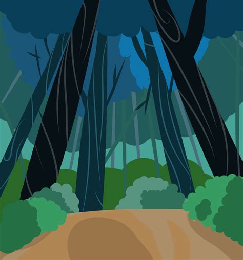 Forest Background Wallpaper Cartoon