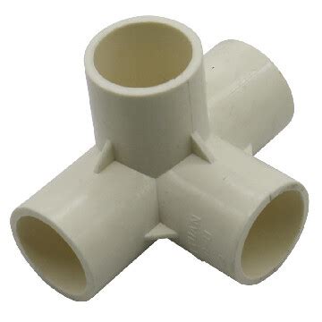 PVC Connector – 4 Way Elbow – 20mm – PVC Connectors – PVC Connectors ...