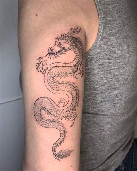 60 Fiery Dragon Tattoos for Women | Dragon tattoo for women, Aesthetic ...