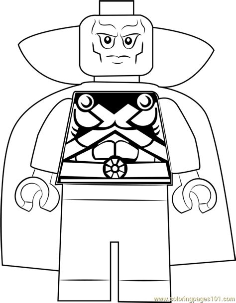 Lego Martian Manhunter Coloring Page for Kids - Free Lego Printable ...