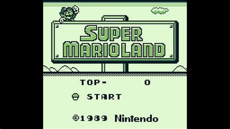 Super Mario Land - Game Boy - YouTube