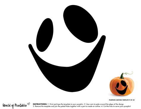 3 Ghost Pumpkin Carving Stencils