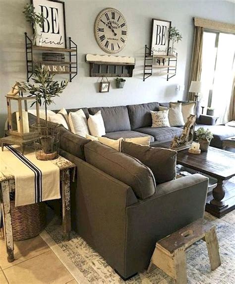 35 Incredible Rustic Farmhouse Living Room Design Ideas - MAGZHOUSE