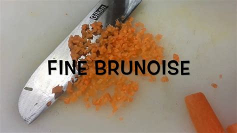 Vegetable Cutting : Fine Brunoise - YouTube