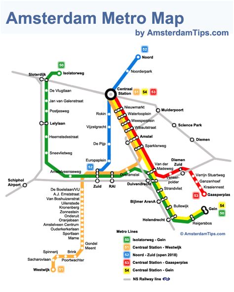 Amsterdam Metro Guide | Amsterdam Metro Map