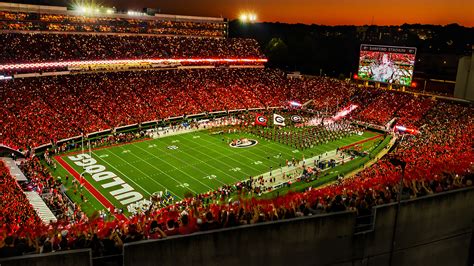 Georgia Bulldogs Football Panoramic Poster Sanford Stadium Picture ...