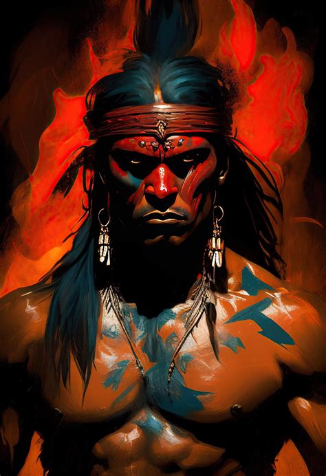 Taino Warrior Art