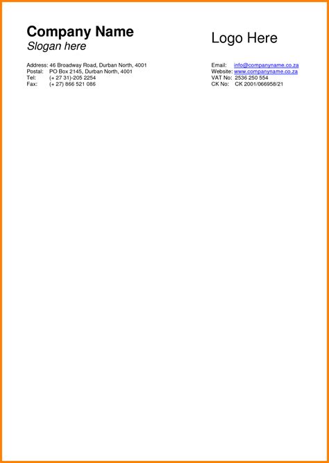 Business Letterhead Format | Business Mentor