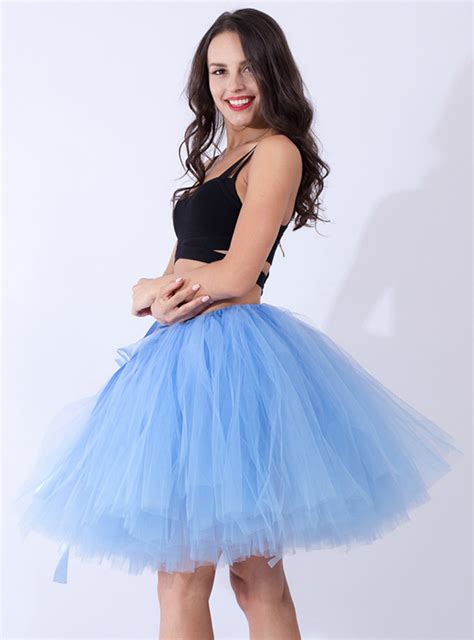 Lake Blue Tulle Short Tutu Skirt