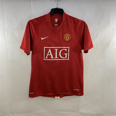 Manchester United Ronaldo 7 Home Football Shirt... - Depop