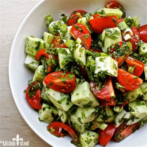 Armenian Cucumber & Tomato Salad | The Kitchen Scout