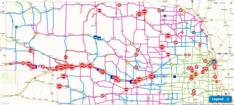 Nebraska Road Closures Map - China Map Tourist Destinations