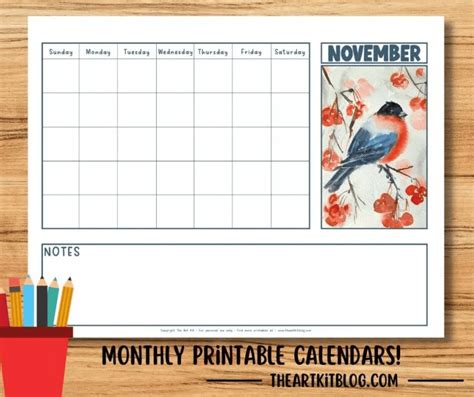 November Calendar | Free Homeschool Deals