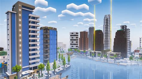 Building a Modern City in Minecraft with Skyscrapers! - Realistic City ...